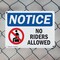 Signmission No Riders Allowed, 14 in W x Rectangle, Plastic OS-2PACK-NS-P-1014-L-14775 - alternate 6